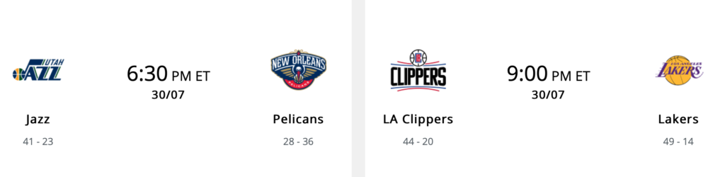 nba 7/30