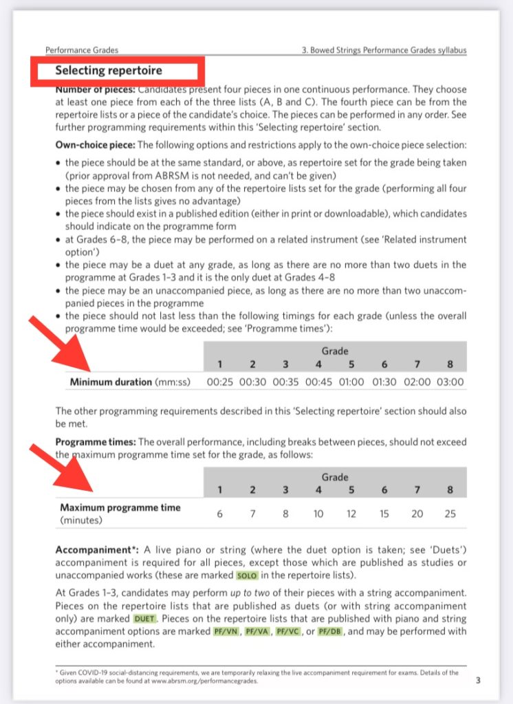 ABRSM制限時間６