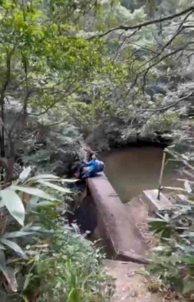 大帽山沢登り到着