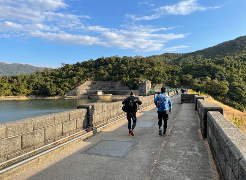 大帽山沢登り堤防